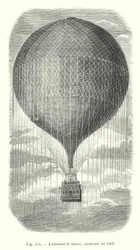 The aerostat the Giant, built in 1863