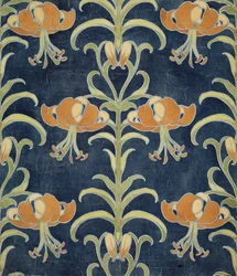 Lily Design for Wallpaper or Textile, 1896