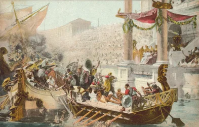 Mock Sea Battle in a Roman Amphitheatre