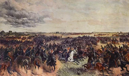 Napoleonic Troops Battling with the Don Cossacks