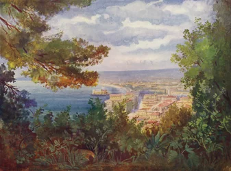 Nice, The Jetty-Promenade from the Castle