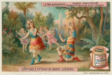 Papageno Summons Papagena with the Magic Bells and They Are Reunited