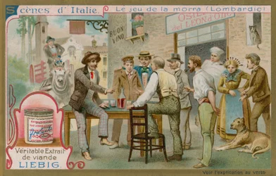 Players of Morra in Lombardy