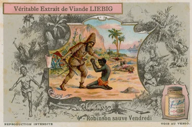 Robinson Crusoe with Man Friday