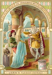 Scene from the Brothers Grimm fairy tale The Goose Girl