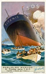 The Titanic Sending an SOS Message by Wireless
