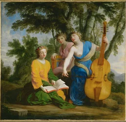 Melpomene, Erato and Polyhymnia