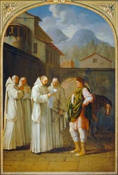 Saint Bruno Receiving a Messenger of the Pope, 1645-1648