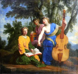 Melpomene, Erato and Polyhymnia