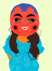 Ava in Vietnamese Mask, c.2020-24