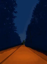 Dirt Road At Night, Brooklyn