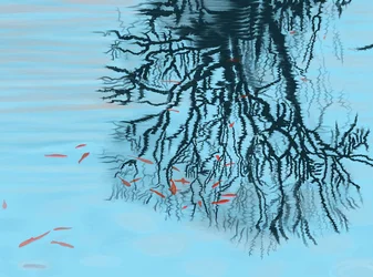 Koi and Tree Branches