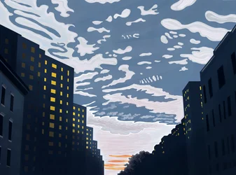 Looking East On 20th Street