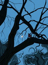Moon and Robin 7 am