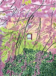 Spring Trees and Apartment Building, Prospect Park