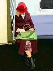 Woman On Subway