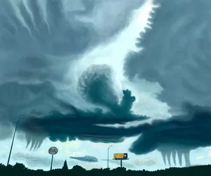 Clouds on Highway