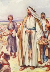 Jesus Feeds the Large Crowd