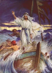 Jesus stilling the storm