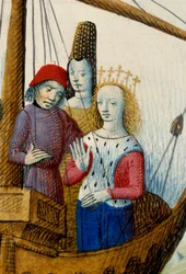 Queen Iseult of Tristan Embarking for the Kingdom of Logres (detail)