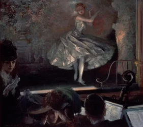 Dancer in White before the Footlights