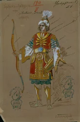 Costume Design for the Opera Ruslan and Lyudmila by M. Glinka