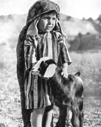 Tunisian boy in the Sahara Desert, 1936