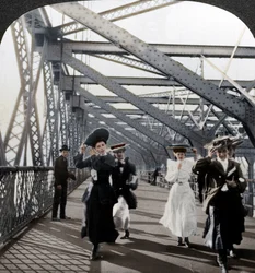The Promenade, Williamsburg Bridge, New York, USA, c1900s