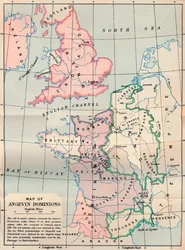 Map of Angevin Dominions, 1902