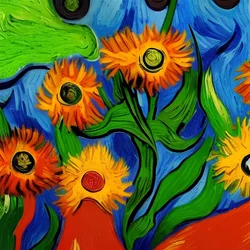 Beautiful Impressionist Flowers