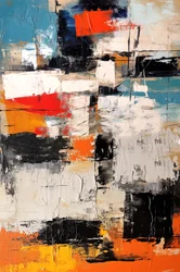 Vertical Modern Abstract Painting for Living Room, Poster Prints for Sale