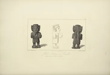 Aztec Idols in Basalt, Illustration from 