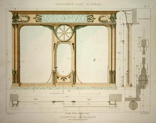 Design for a shop front, illustration from 