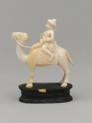 Black knight, chess piece, India, c.1820