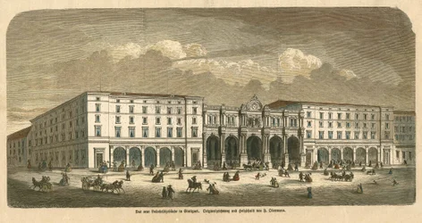 The First Stuttgart Railway Station Building