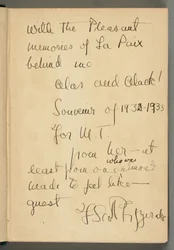 Signed copy of 