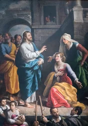 Christ Hosted in the House of Martha and Mary