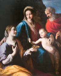 Madonna with Child, Saint Joseph and Saint Lucia