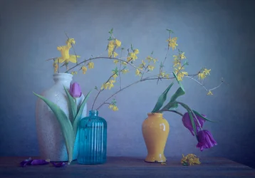 Spring Vases and Blooms
