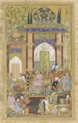 Babur Receives a Courtier