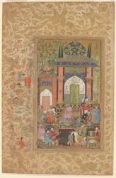 Babur Receives a Courtier, c.1580-85