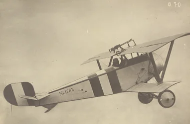 Profile of a Flying Nieuport 17 (Airplane)