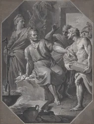 Manius Curius Dentatus Refusing the Presents of the Samnite Ambassadors