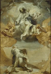 St Dominic de Guzman Receiving the Rosary, c. 1588