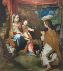 Madonna with Child and Saint John the Evangelist, c.1565
