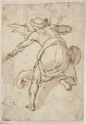 Angel Holding a Trumpet