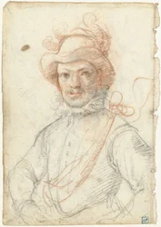 Portrait of a Warrior, Wearing a Plumed Hat
