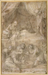 The Birth of the Virgin (after Taddeo Zuccaro)