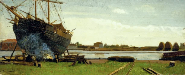 Ship on the Dock
