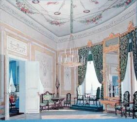 Drawing Room in the Nikolai (Tchudov) Palace in the Kremlin, 1847